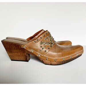 NEW Donald J Pliner Western Leather Pointy Toe Slides 10